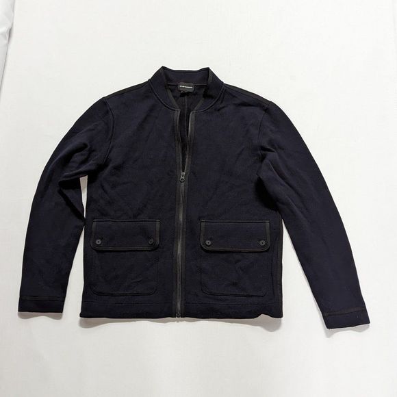 Club Monaco Men's Medium Navy Jacket with Black Trim - Picture 1 of 9